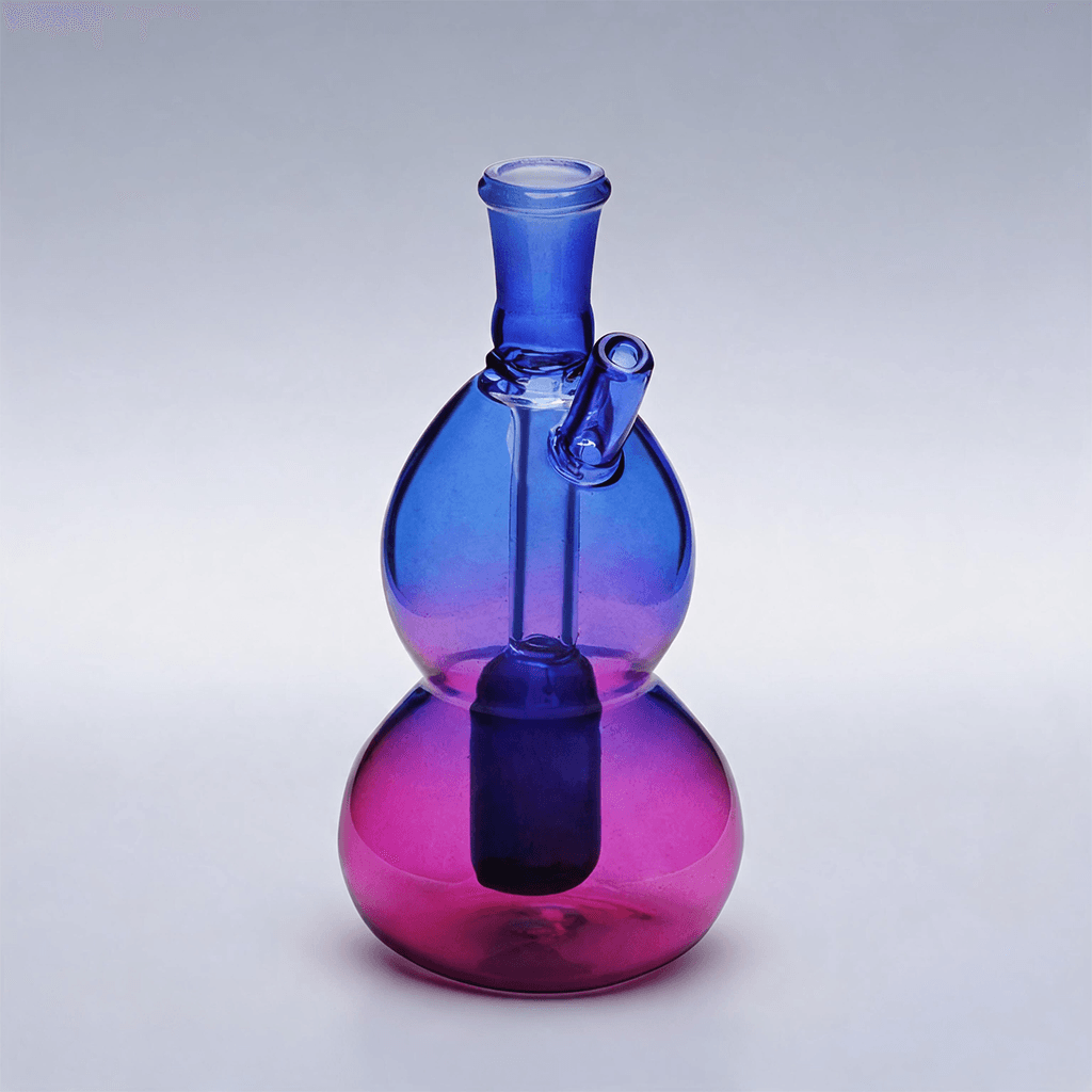 10 mm Mujer Púrpura Aceite de Forma de Aceite Burner de Vidrio Bubbler de agua Bong Bong con tazón de vidrio de Silicone Whip Bouthboce - Image 2
