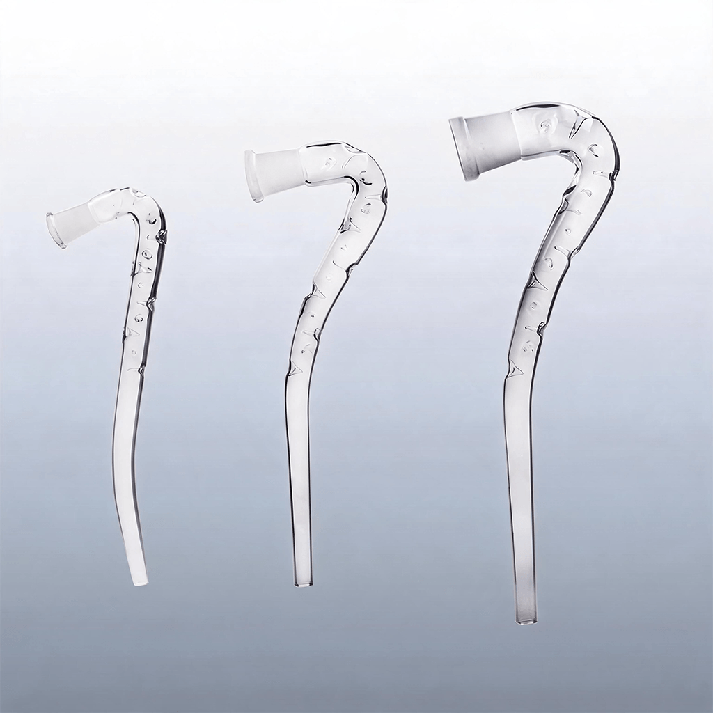 10 mm de 18 mm de 18 mm de hembra 3d refrigerante J gancho de vidrio Sherlock Adapter Water Pipe Accesory