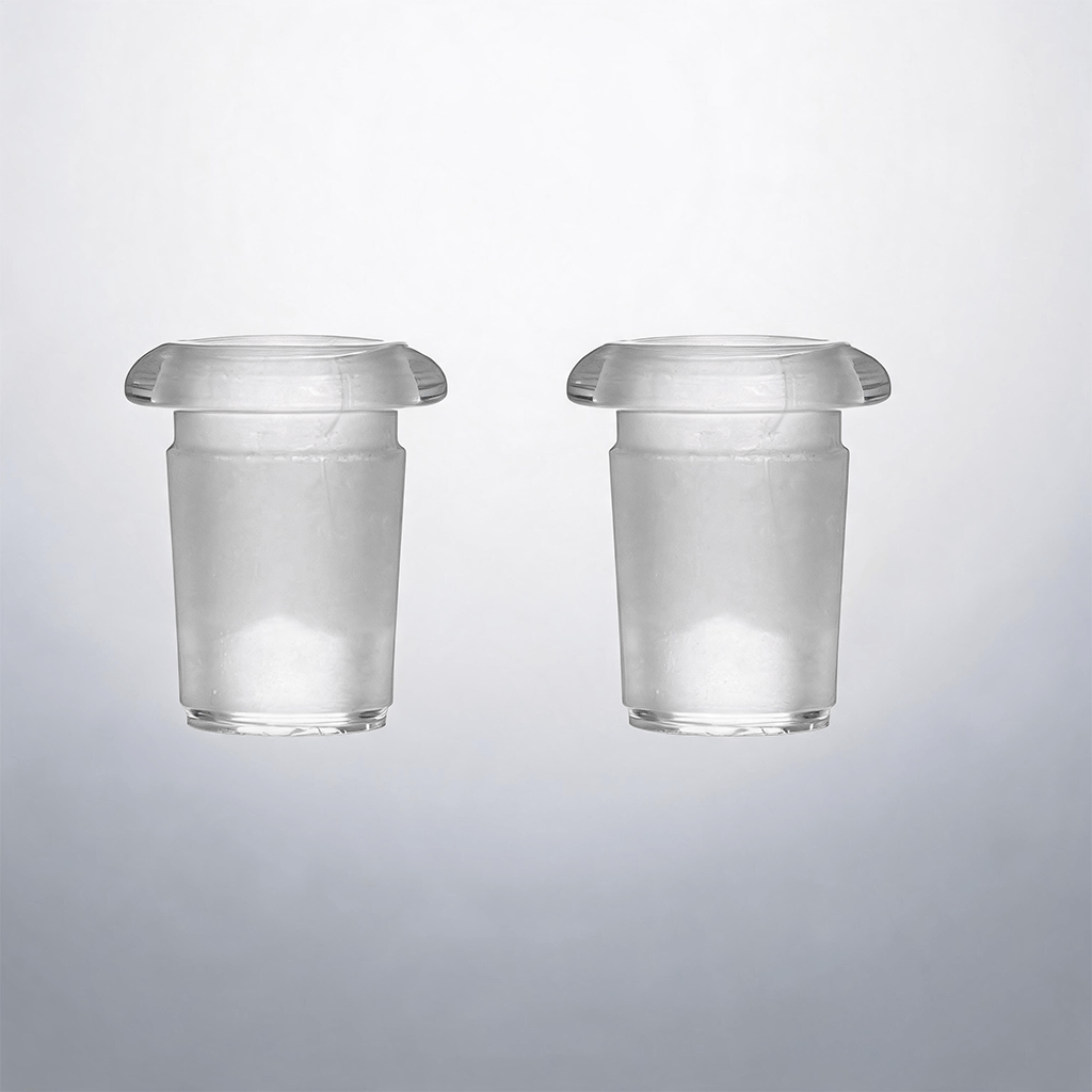 2 piezas de adaptador de vidrio de perfil bajo  de hembra de 14 mm a macho de 10 mm para el Dynavap M y vaporizadores de 10 mm