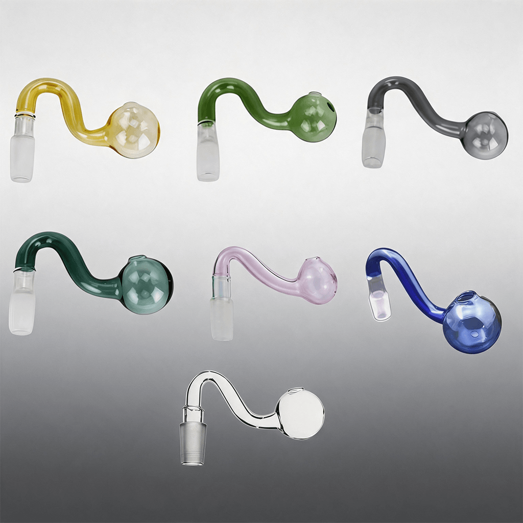 2 piezas de cazoleta de vidrio para quemador de aceite, con conexión macho, de colores, de 10 mm, 14 mm y 18 mm, con un diámetro de 30 mm