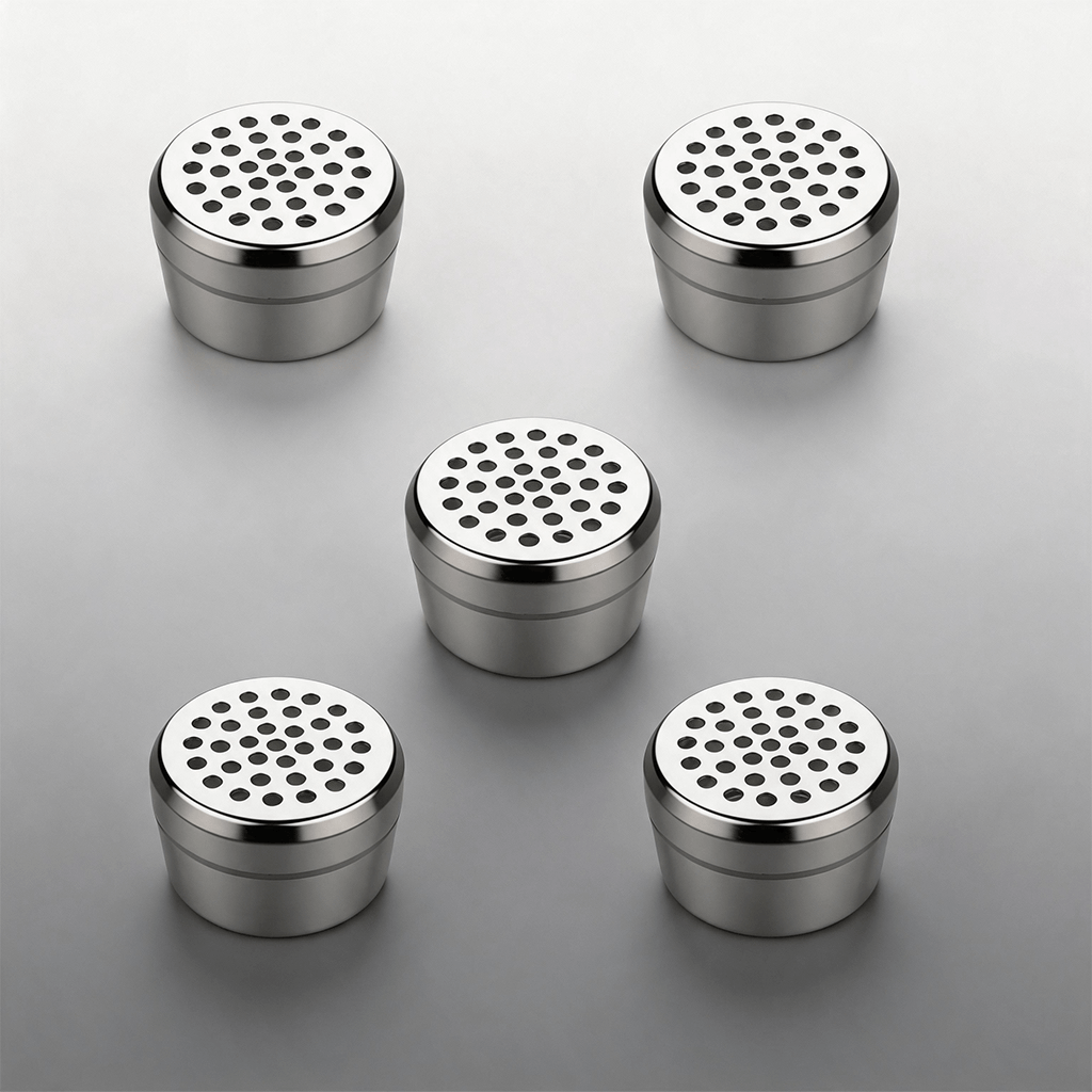 5 cápsulas dosificadoras de acero inoxidable y aluminio con caja de almacenamiento para Venty Storz Bickel - Image 3
