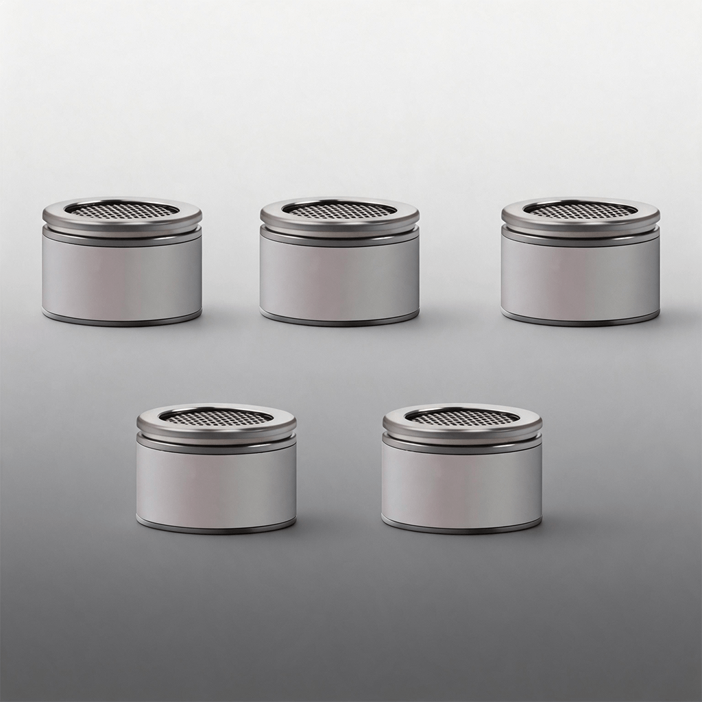 5 cápsulas dosificadoras de acero inoxidable y aluminio con caja de almacenamiento para Venty Storz Bickel - Image 2