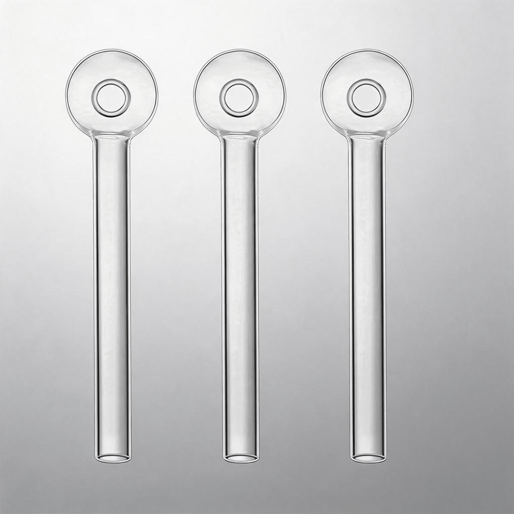 5 piezas de tubos de vidrio para quemadores de aceite de 100 mm, 4 pulgadas y 150 mm