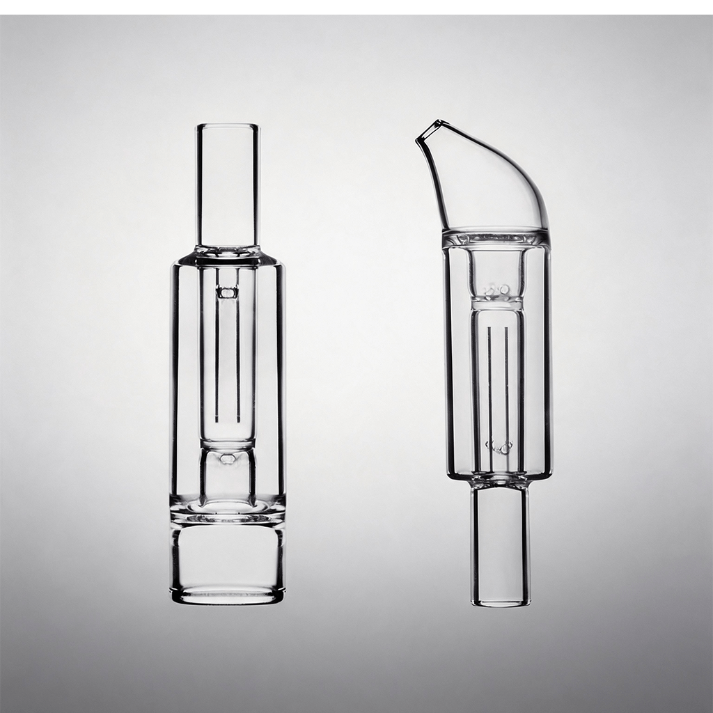 POTV Lobo POTV One Mini burbujedor Agua Pipe Bong Ataque de Pieza de Vidrio