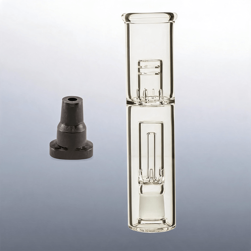 Pax 2 Pax 3 Pipa de agua de vidrio tipo  bubbler de 14 mm con kit de adaptador de silicona
