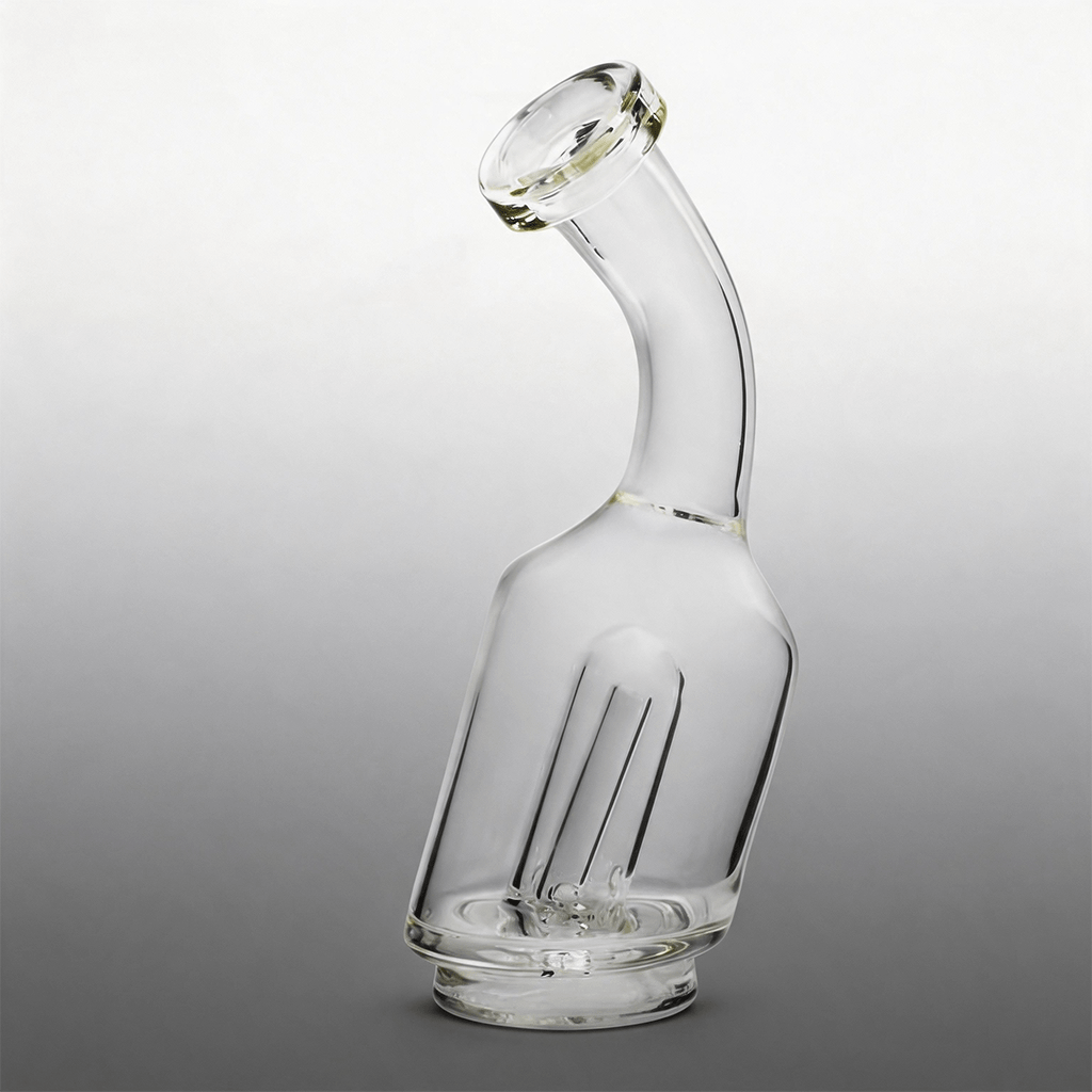 Tapa con burbujeador y vaso de agua de cuello curvado para Puffco Peak y Peak Pro