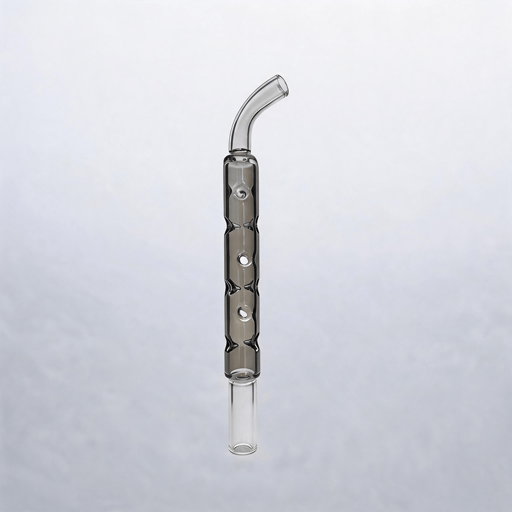 Tubo de vidrio con relieve para enfriamiento y boquilla curvada para POTV Lobo One