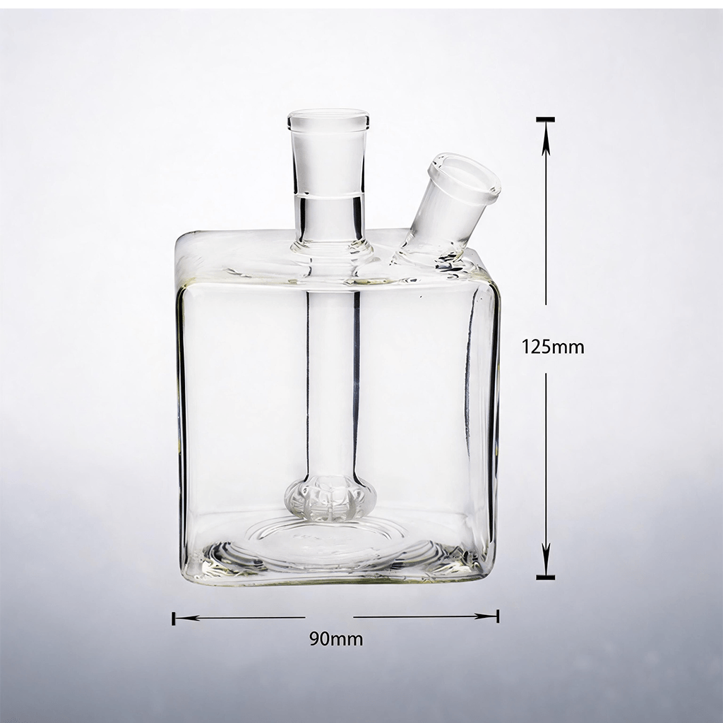 6 en 1 Kit 14 mm Mujer Mega Tube Square Forma Water Tube Bong - Image 2