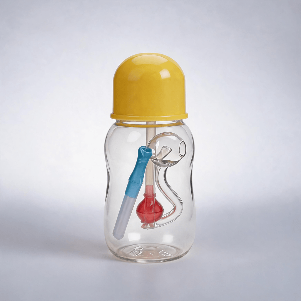 Quemador de aceite con forma de botella, pipa de agua, bong de vidrio con percolador de bola - Image 2