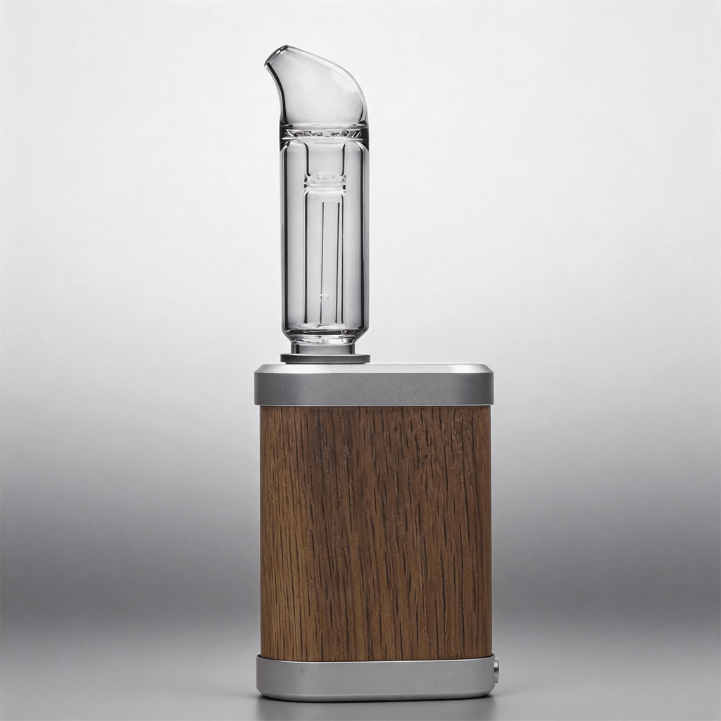 Tinymight 2 1 Mini Bubbler: boquilla de vidrio curvada para pipa de agua