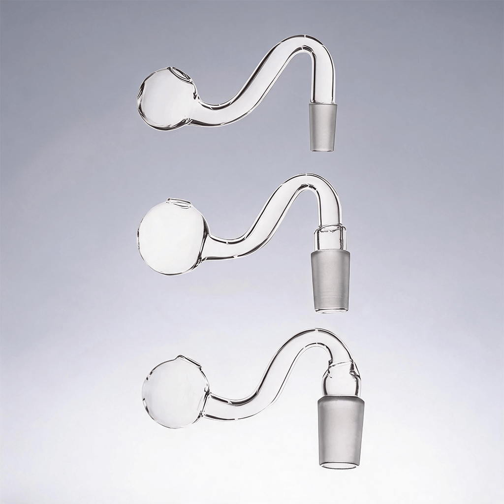 Herramienta para pipa de agua tipo bong con quemador de aceite macho y tazón de vidrio, de 20 mm y 30 mm de diámetro, y 10 mm, 14 mm y 18 mm de ancho