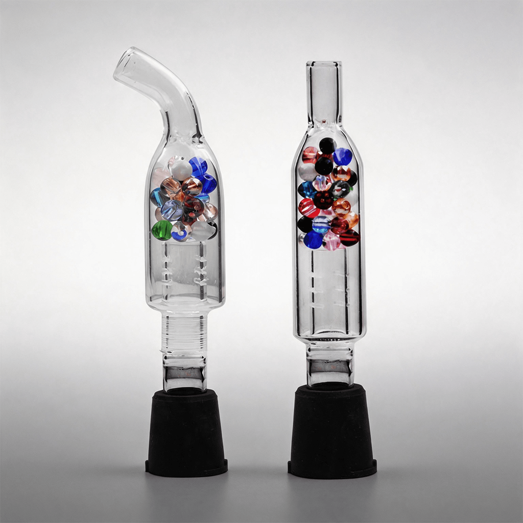 Tubo de vidrio transparente con perlas de enfriamiento Bubbler Rocket XL para Storz Bickel Mighty y Mighty+
