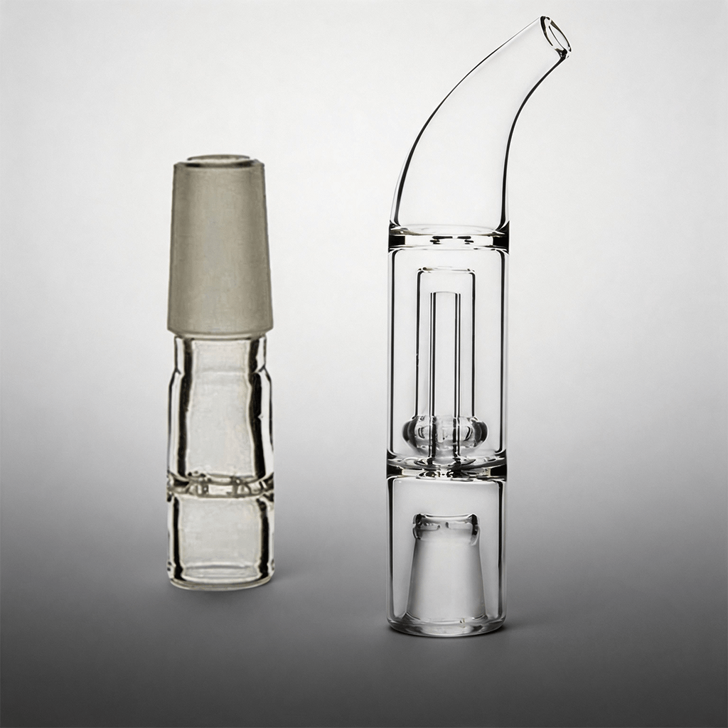 Adaptador de vidrio para pipa de agua de 14 mm con conector hembra de 14 mm para burbujeador Hydratube Hubble de vidrio compatible con Arizer Solo 3 Air Max Solo 2 y Air 2