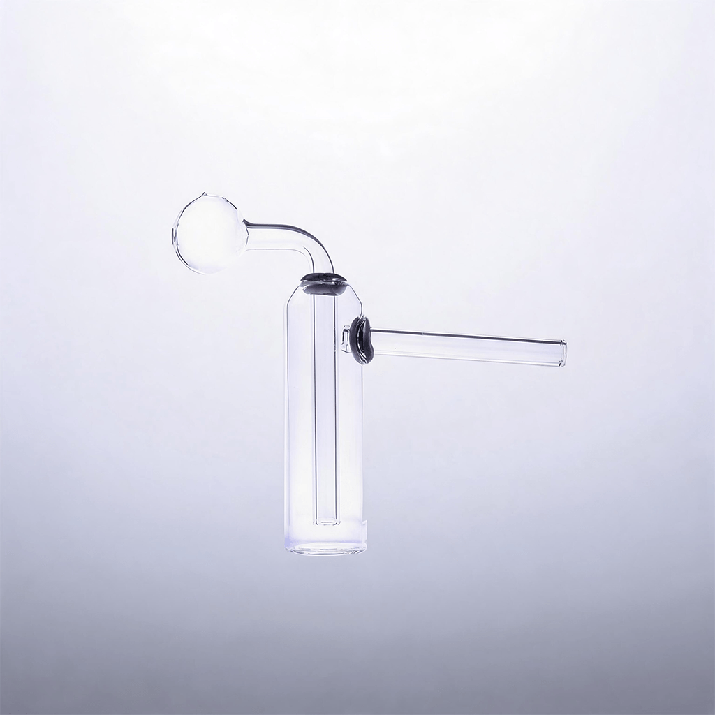 Bombilla de vidrio con forma de botella de 4 pulgadas para quemar aceite, pipa, bong de agua y burbujeador