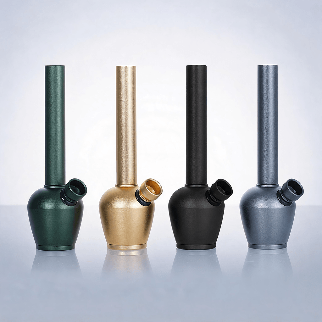 Bong portátil de aleación de aluminio para fumar agua, disponible en diferentes colores