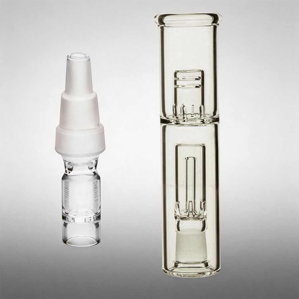 Adaptador 3 en 1 para pipa de agua de 10 mm/14 mm/18 mm con burbujeador de vidrio Hydratube hembra de 14 mm para Arizer Solo 3 Air Max Solo 2 y Air 2
