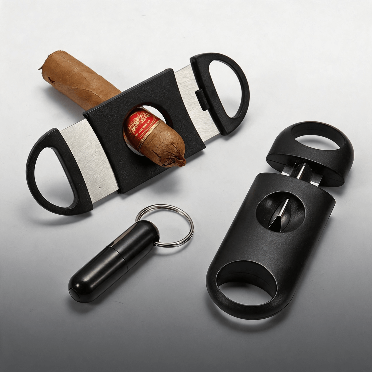 Kit de 3 piezas cuchillas para cortador de puros con corte en V kit de guillotina para puros - Image 2