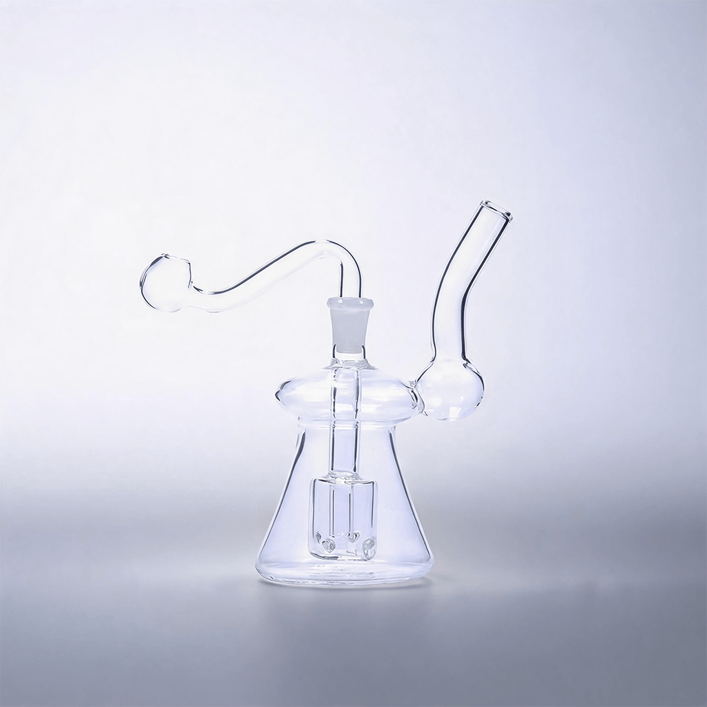 Kit de quemador de aceite con forma de botella de 10 mm, pipa de agua de vidrio y percolador