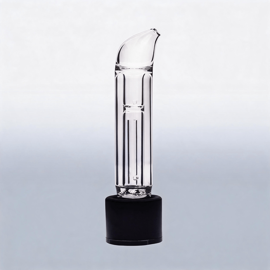 Mini bong de vidrio con boquilla curva para Storz Bickel Mighty y Mighty+