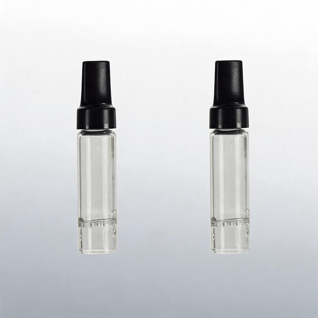 Osgree juego de 2 tubos de vidrio de 70 mm de repuesto para Arizer Solo, Air Solo 3, 2 Air 2 tubo de vidrio para aromas con punta de goteo