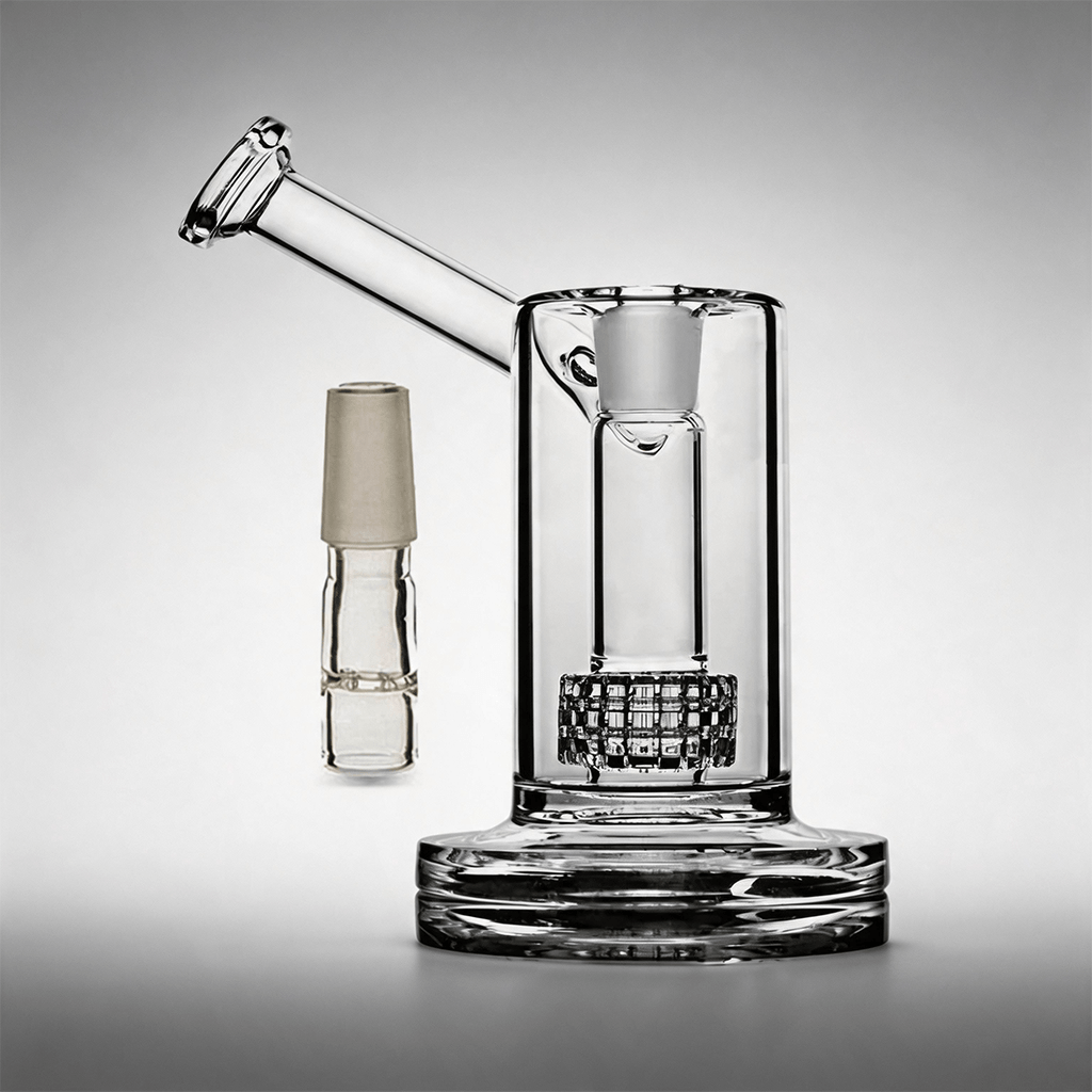 Pipa de agua con burbujeador y sidecar de vidrio Mobius Matrix Perc con kit WPA para Arizer Solo 3 2 Air y 2 Max