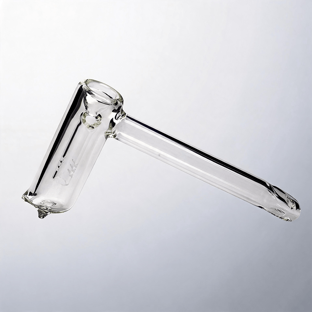 Pipa de agua de vidrio tipo bubbler con tubo de difusión y martillo portátil