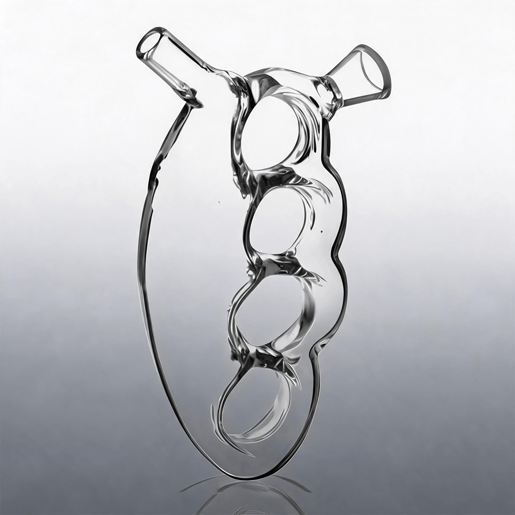 Pipa de fumar manual Pulsar Glass Knuckle Bubbler