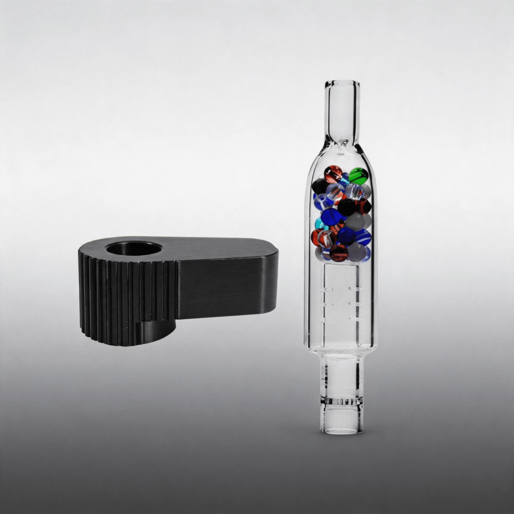 Tubo de vidrio Straight Bent Rocket XL Beads con kit de adaptador para Limelight Frolic