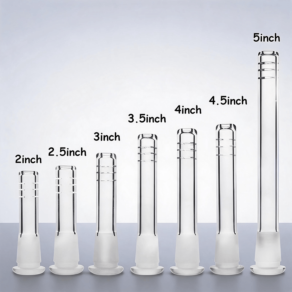 Tubo de bajada difusor de repuesto de 18 mm y 14 mm para pipas de agua tipo bong y pipas para dabs de 2/2.5/3/3.5/4/4.5/5 pulgadas