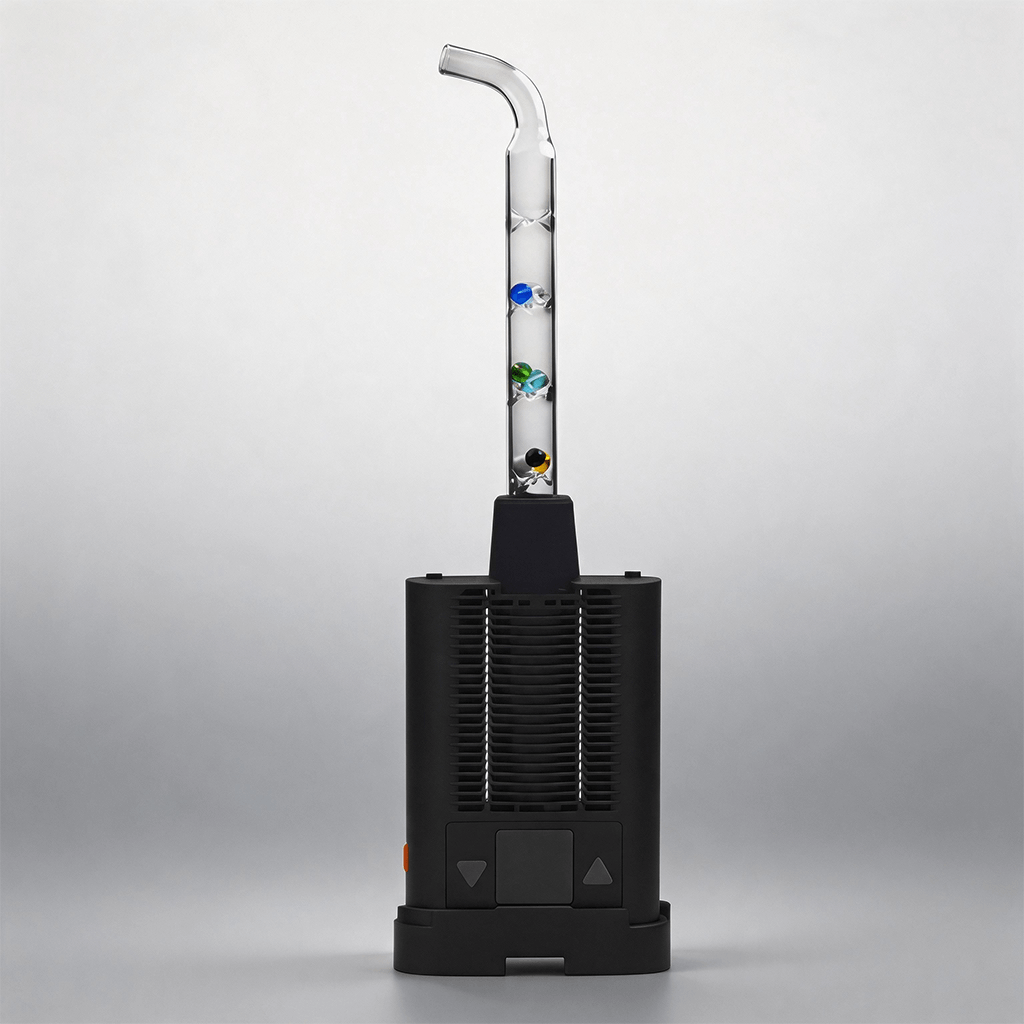 Tubo de vidrio con relieve y cuentas para enfriamiento 3D, para Mighty Mighty+ Storz Bickel