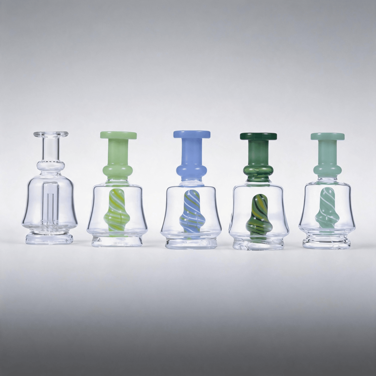 Pipa de agua con cámara para grasa en forma de cono y burbujeador de vidrio para Focus V Carta 1 2