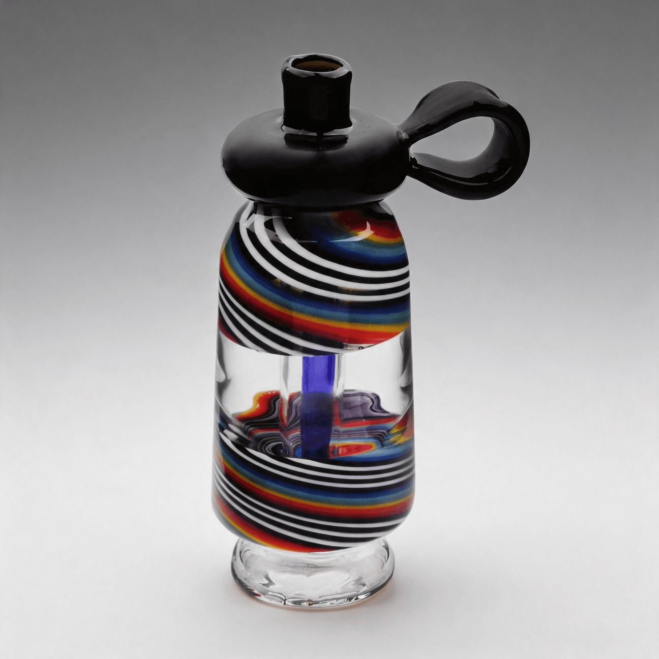 Tapa de vidrio personalizada para pipa de agua tipo bubbler con forma de botella de repuesto para Focus Carta 1 y 2