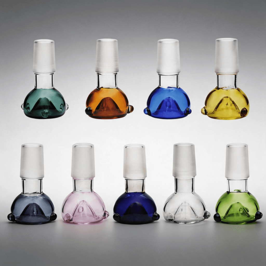 Accesorio para fumar aceite y flores con cazoleta de vidrio para bong con conexión macho de 18 mm